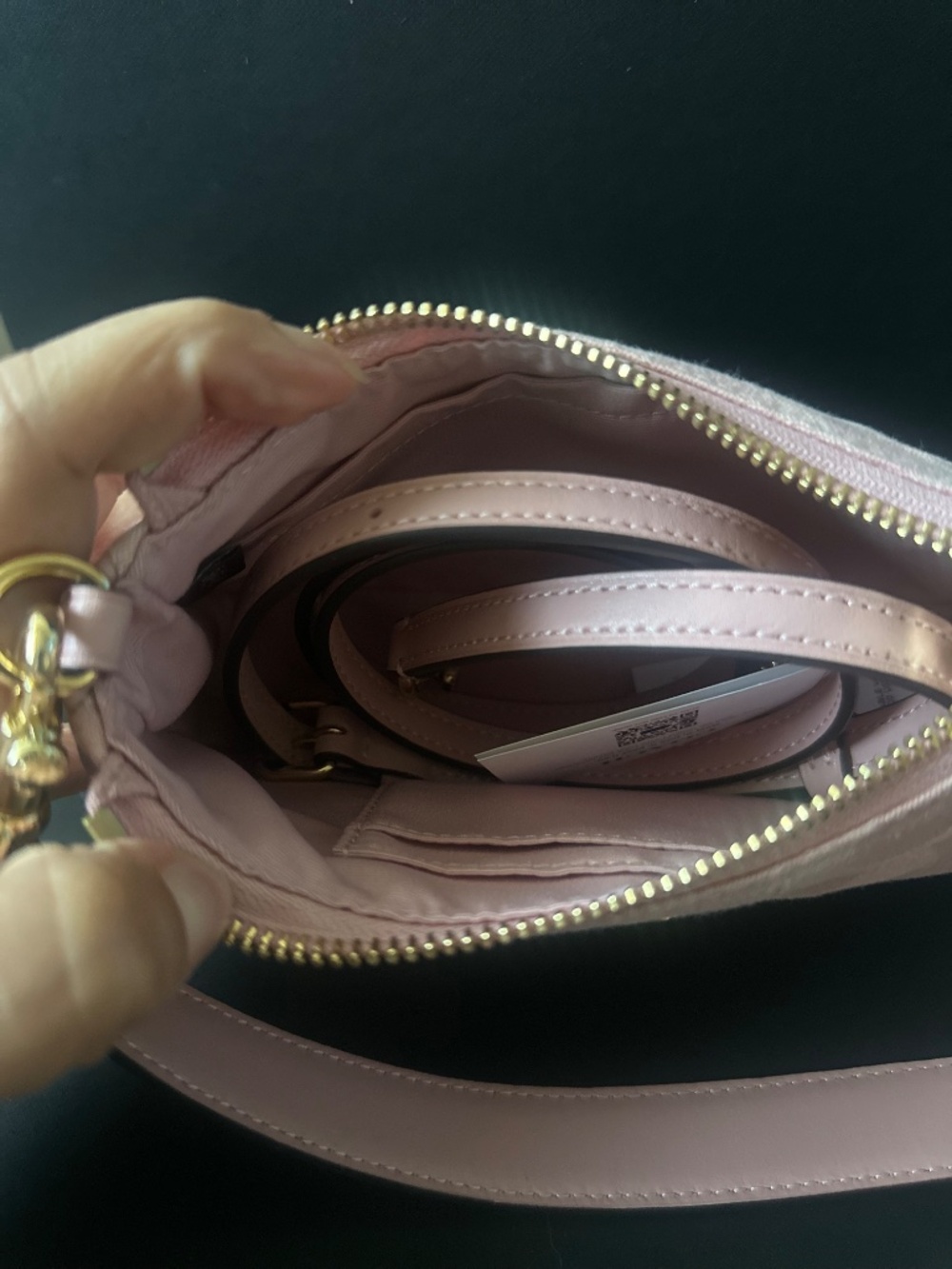 NWT Coach Teri Mini Crossbody Bag In Signature 🌸🎀Denim - Picture 5 of 7